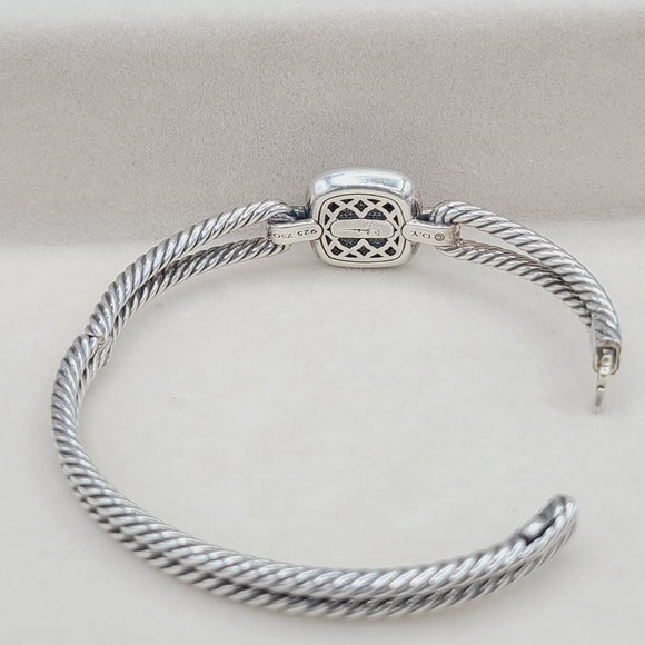 David Yurman Albion Bracelet With Garnet, Diamonds and 18k Gold - Picture 9 of 12
